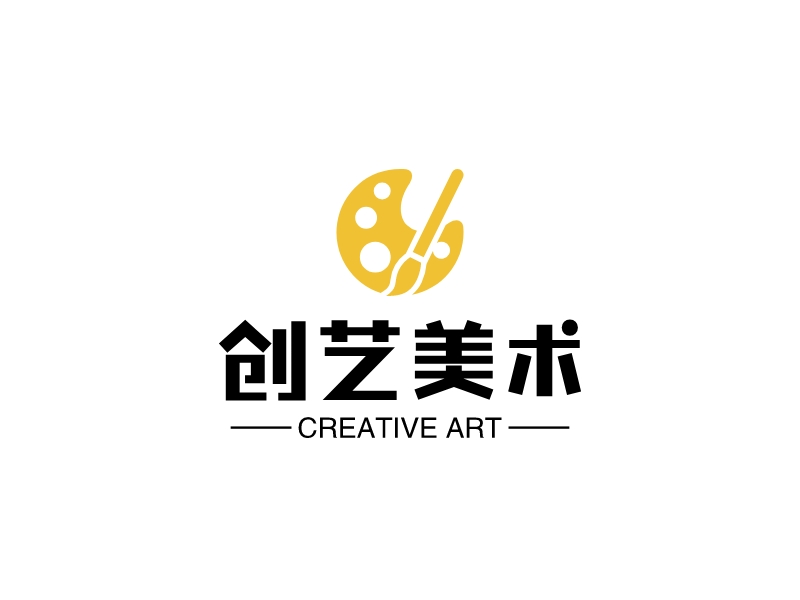 创艺美术LOGO设计案例 视觉艺术与品牌灵魂的融合